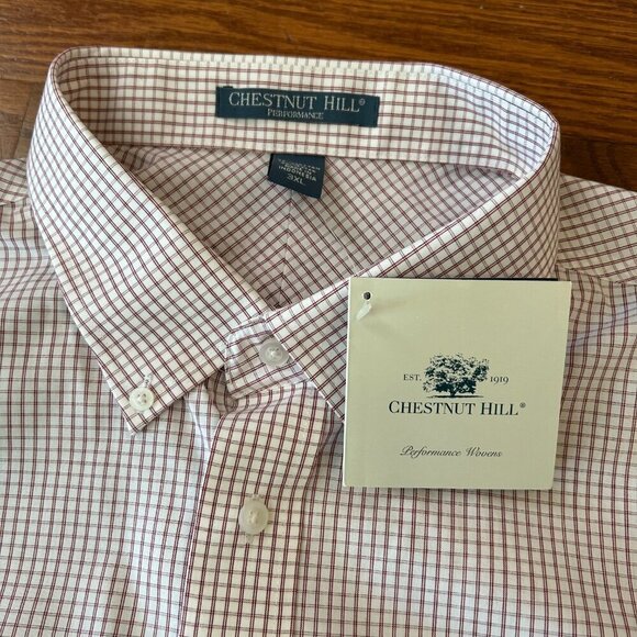 NWT Chestnut Hill Performance Woven No Iron Longsleeve Button Down Size 3XL XXXL - Picture 5 of 12